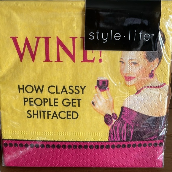 Style Life Wine Napkins - Picture 2 of 3